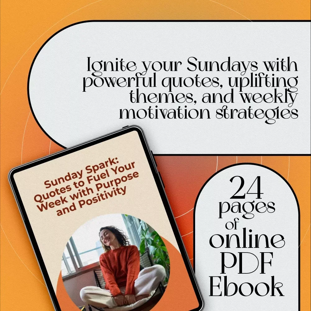 Sunday Spark: Quotes to Fuel Your Week with Purpose and Positivity | Sunday Motivation Quotes eBook for Inspiration, Faith, and Productivity