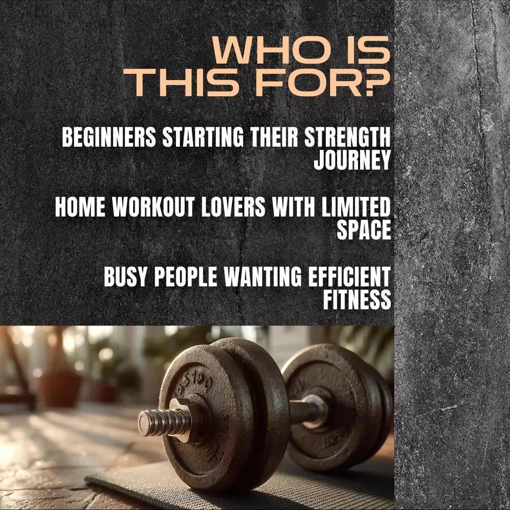Dumbbell Power-Up Checklist: Your Step-by-Step Strength Success Plan | Printable Dumbbell Workout Routine Guide for Beginners