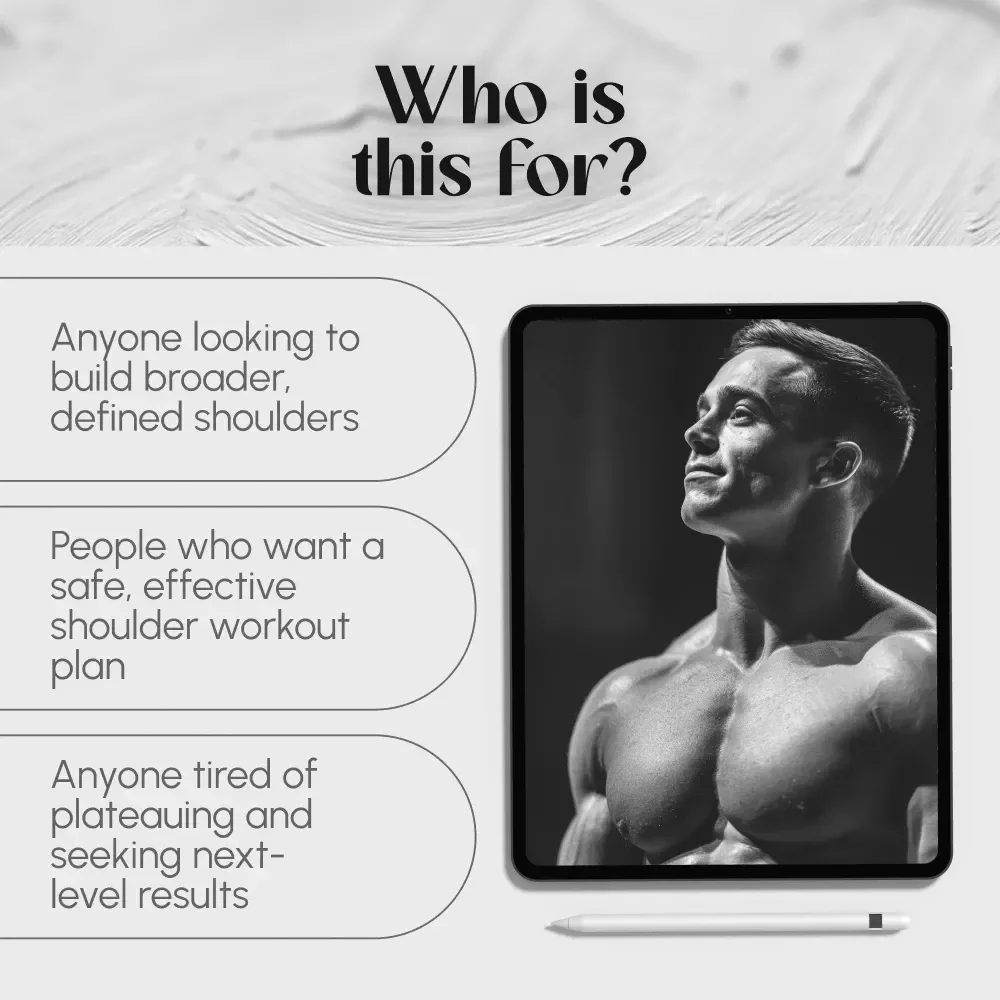 Strong Shoulders, Stronger You: The Ultimate Guide to Building Powerful, Sculpted Shoulders | Digital Shoulders Workout Routine eBook & Training Guide