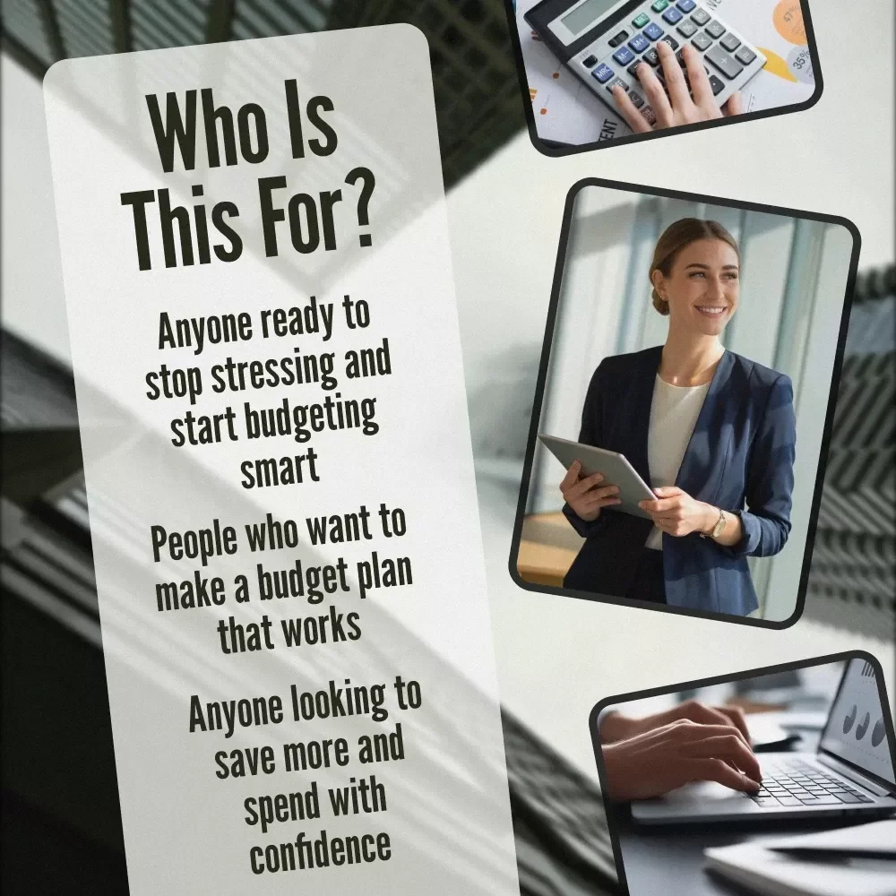 Budget Like a Boss: Your Step-by-Step Guide to Mastering Money Without the Stress | How to Make a Budget Plan eBook | Digital Download PDF Guide
