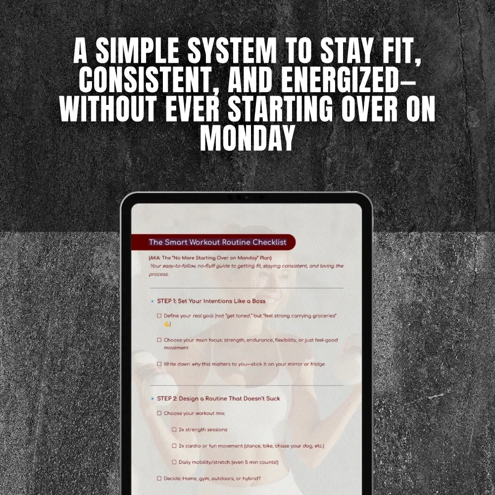 The Smart Workout Routine Checklist – Digital Download Fitness Checklist for Building a Consistent Workout Routine, Healthy Habits & Home Gym Planning