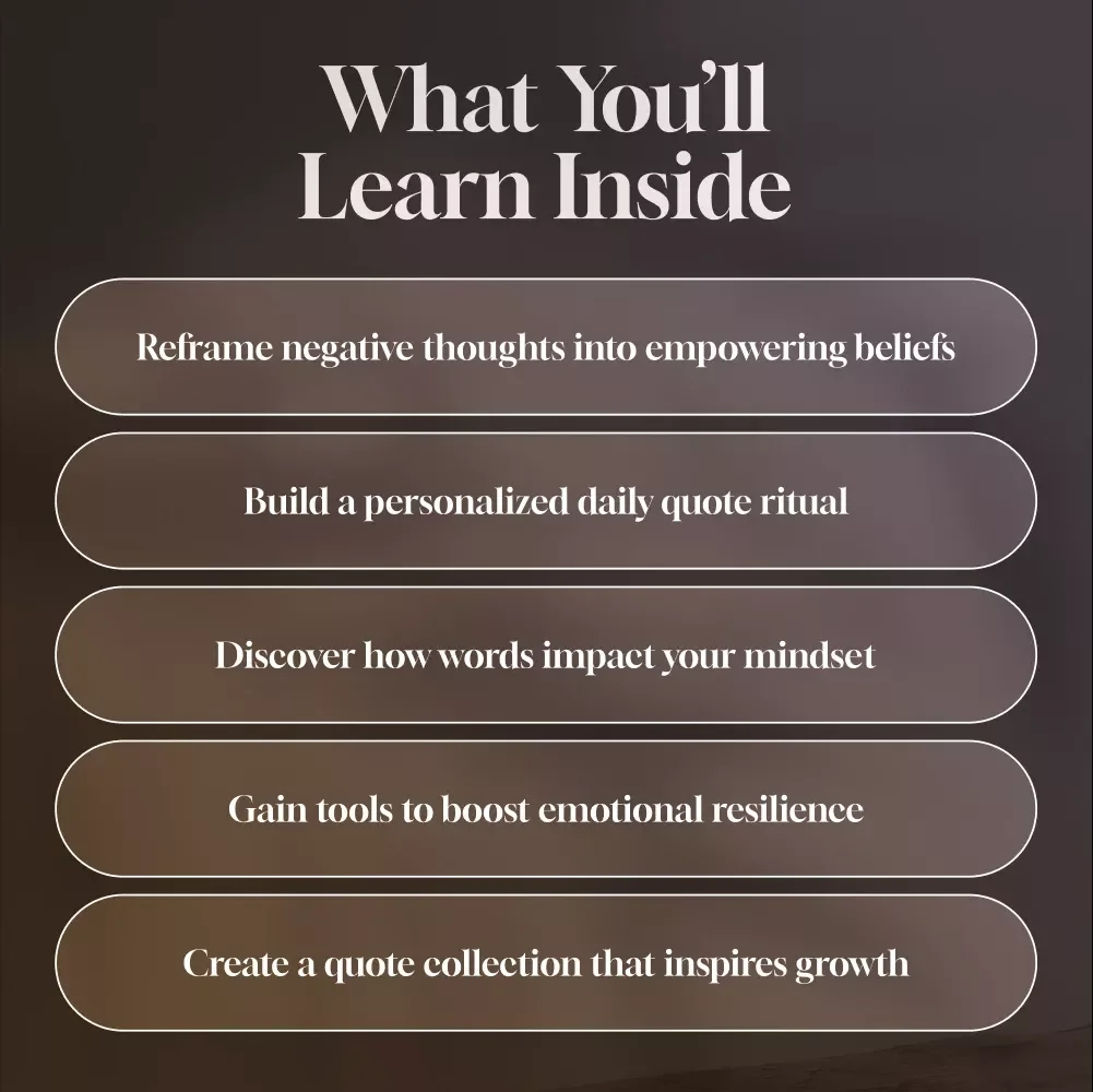 Power Thoughts: How Quotes Shape the Way You Think and Live | Positive and Negative Thinking Quotes eBook | Digital Download Guide for Mindset Shifts & Personal Growth