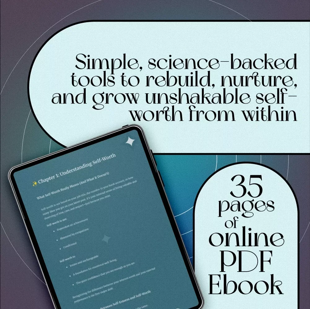 Rooted in Worth: Simple & Powerful Activities to Boost Self-Worth for Adults | Self Worth Activities for Adults | Digital eBook Download