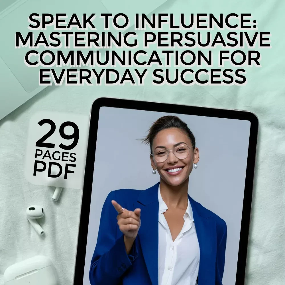 Speak to Influence: Mastering Persuasive Communication for Everyday Success | Persuasive Communication Skills eBook for Personal & Professional Growth