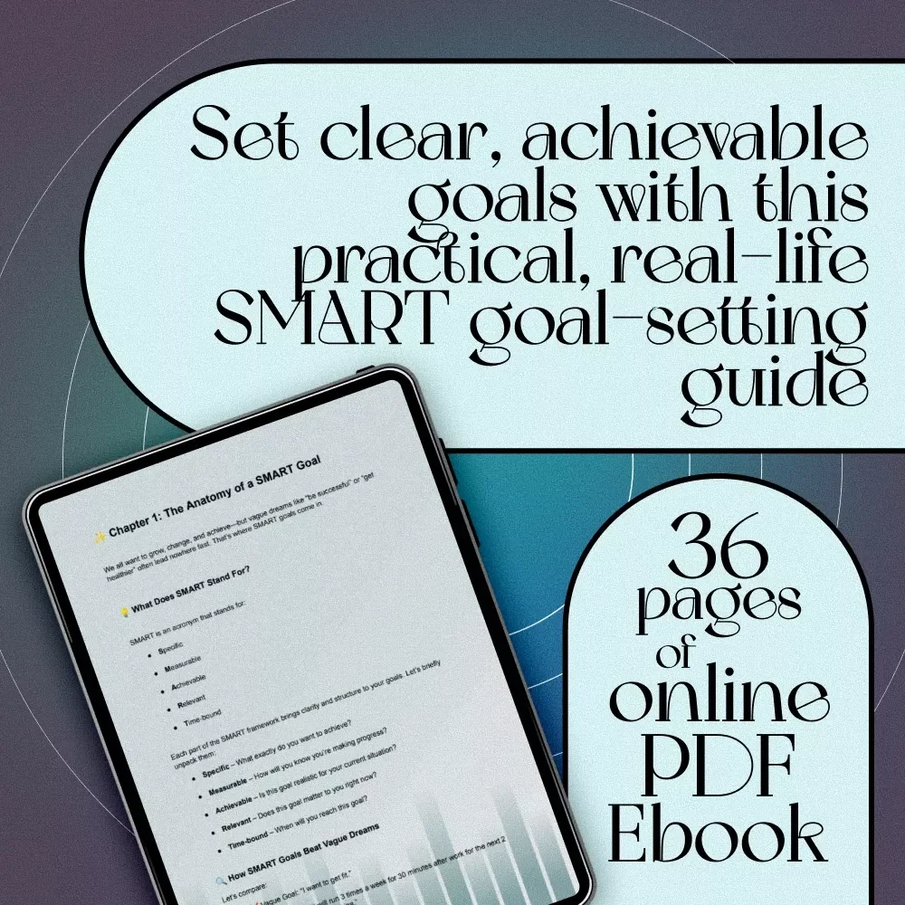 Goals That Work: A Practical Guide to SMART Goal Setting for Real-Life Success | SMART Goal Setting eBook, Goal Planner PDF, Digital Download