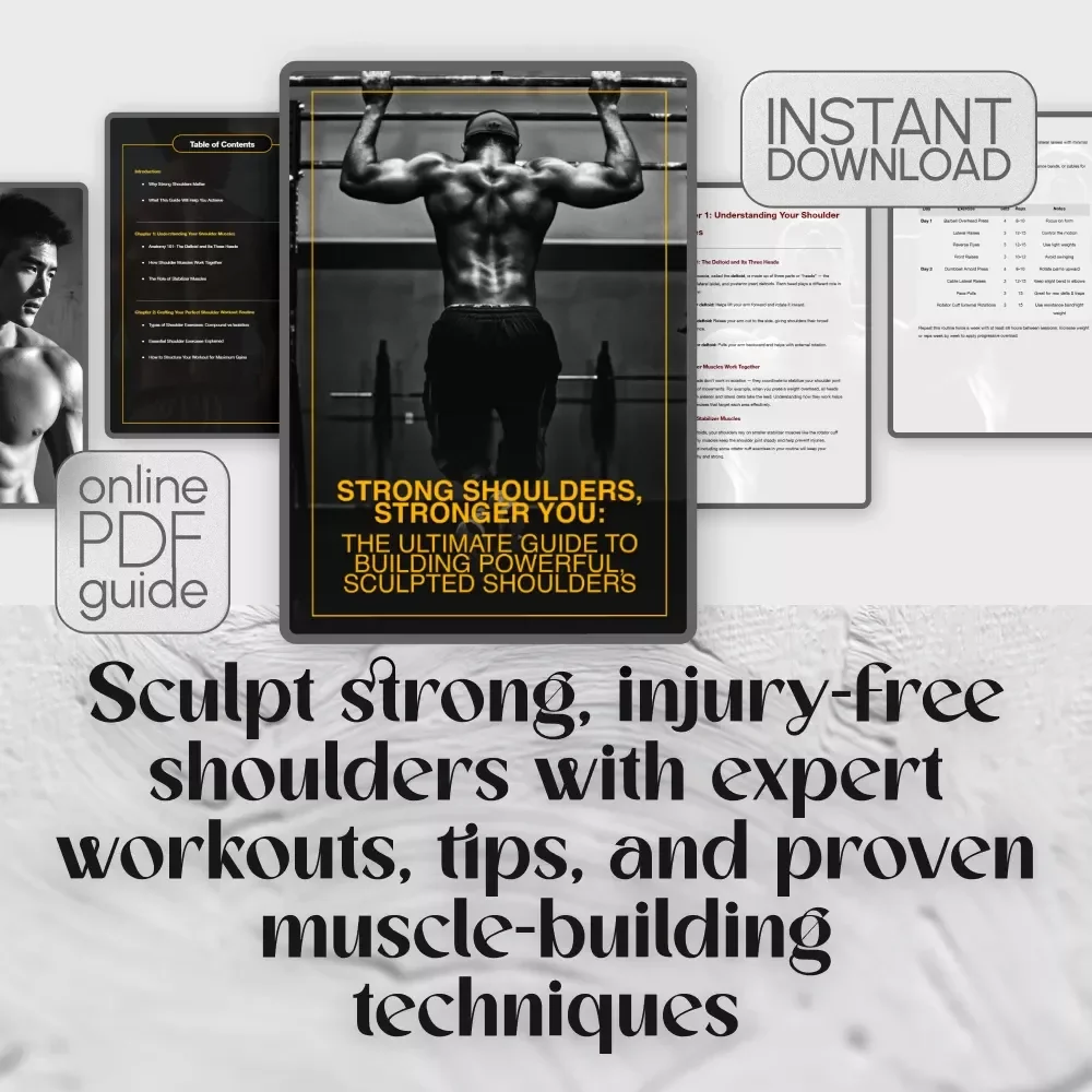 Strong Shoulders, Stronger You: The Ultimate Guide to Building Powerful, Sculpted Shoulders | Digital Shoulders Workout Routine eBook & Training Guide