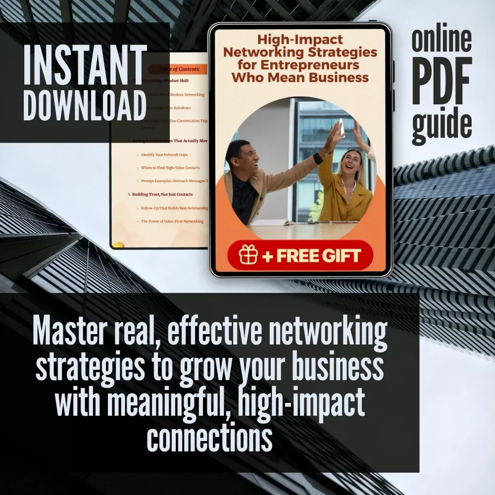 High-Impact Networking Strategies for Entrepreneurs Who Mean Business | Digital Guide for Entrepreneur Networking | High-Impact Networking for Entrepreneurs