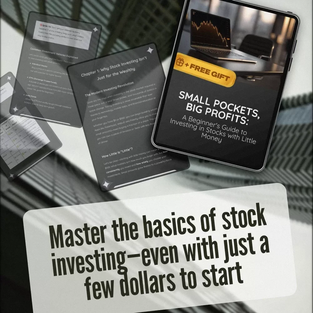 Small Pockets, Big Profits: A Beginner's Guide to Investing in Stocks with Little Money | How to Start Investing in Stocks with Little Money | Digital Download eBook PDF