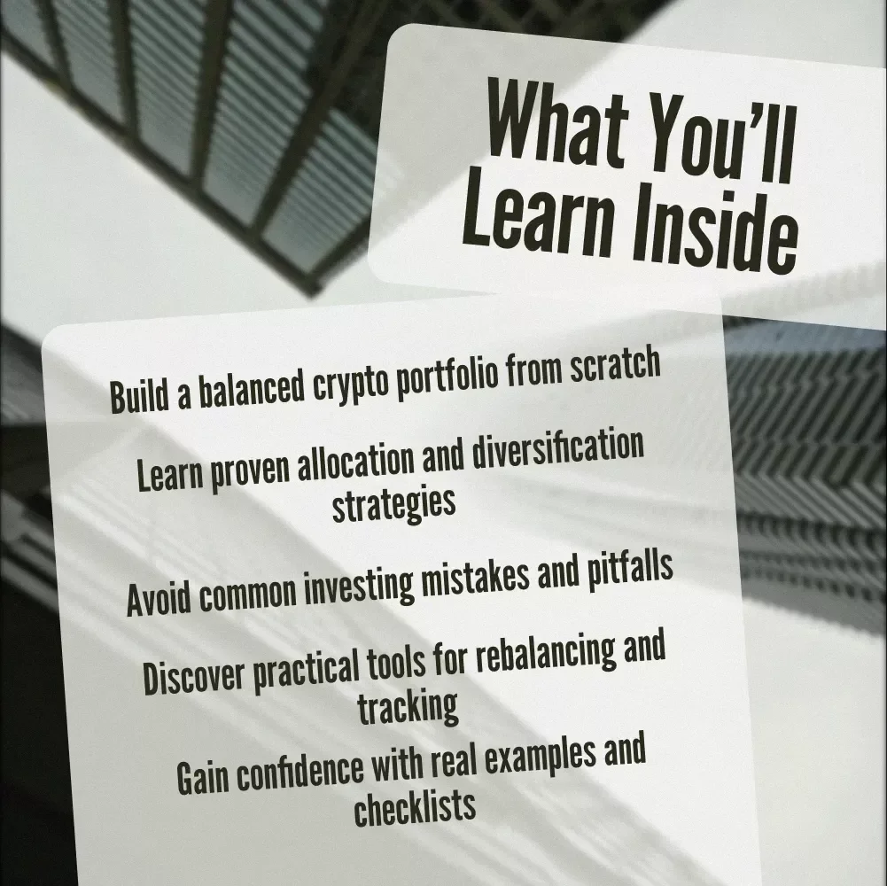 The Smart Crypto Blueprint: Build, Balance & Boost Your Portfolio Like a Pro | Crypto Portfolio Strategy eBook for Beginners & Investors