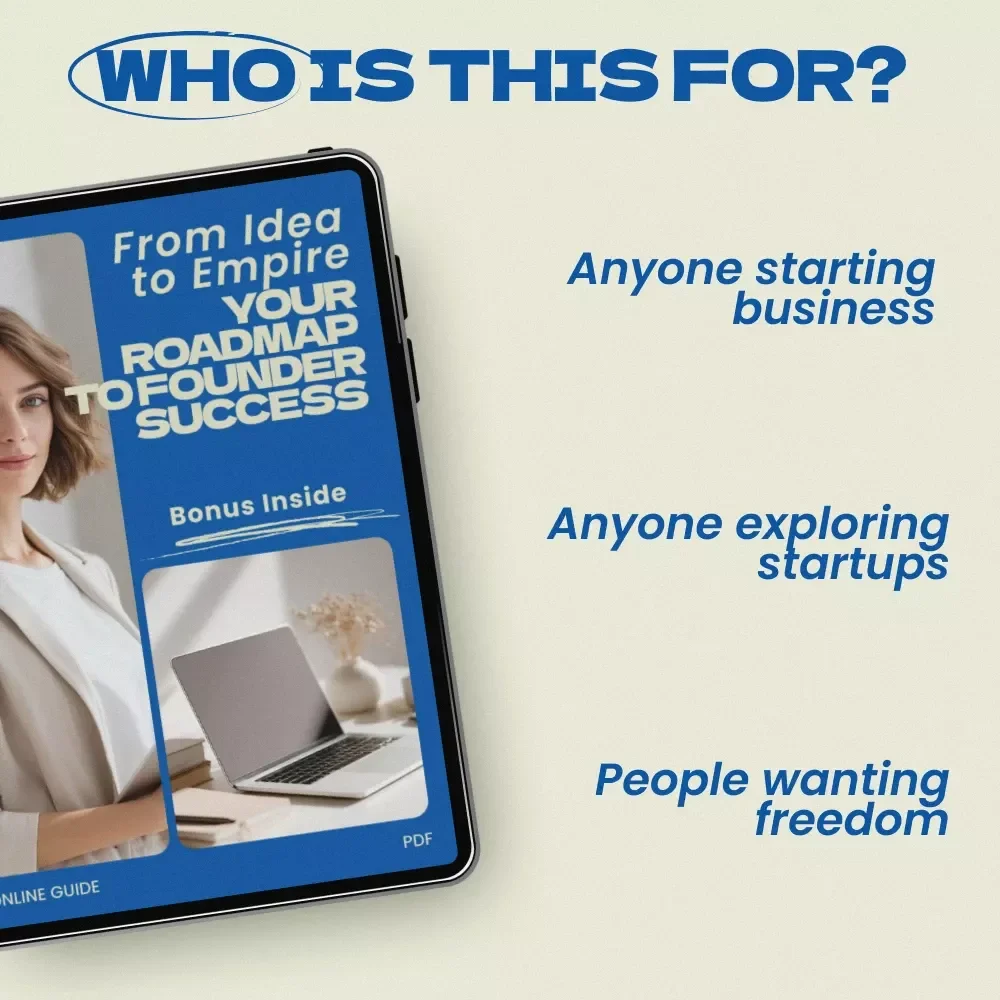From Idea to Empire: Your Roadmap to Founder Success – Entrepreneur Startup Guide, How to Find Founder Jobs and Start Your Own Business eBook, Founder Mindset & Startup Launch Checklist