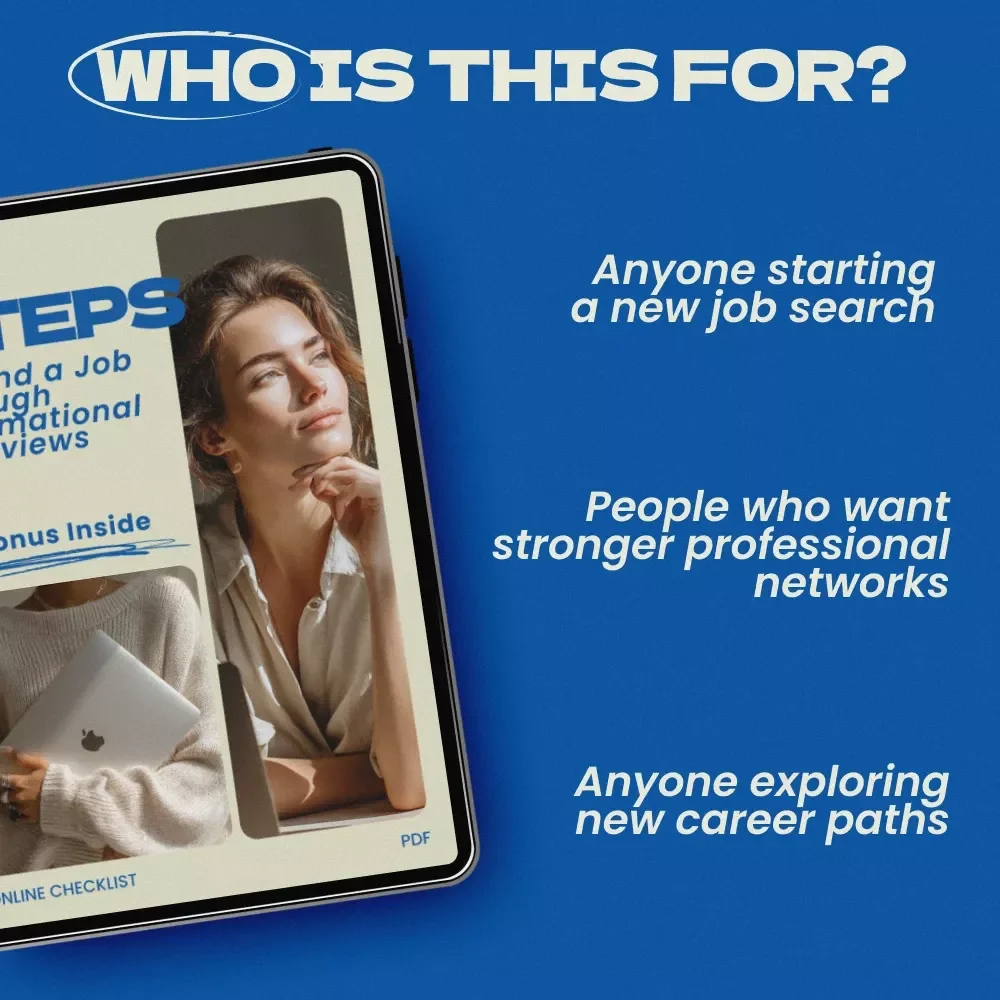 10 Steps to Land a Job Through Informational Interviews Checklist – Career Networking Guide, How to Find a Job Through Informational Interviews, Job Search Strategy Digital Download