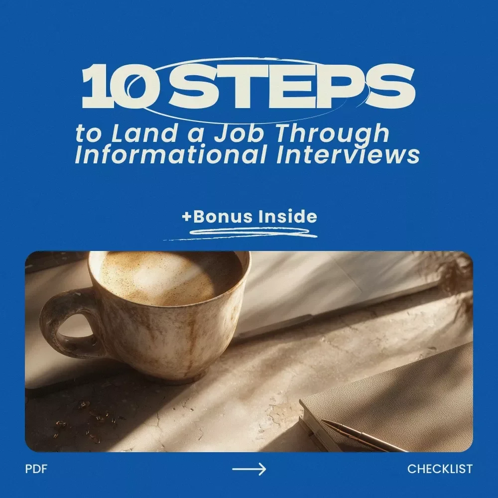 10 Steps to Land a Job Through Informational Interviews Checklist – Career Networking Guide, How to Find a Job Through Informational Interviews, Job Search Strategy Digital Download