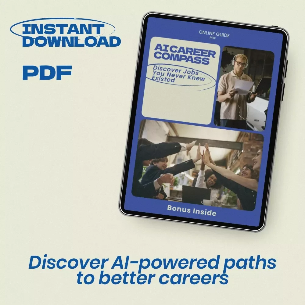 AI Career Compass: Discover Jobs You Never Knew Existed | Guide on how to use ai to find a career you never considered | Etsy Digital Download