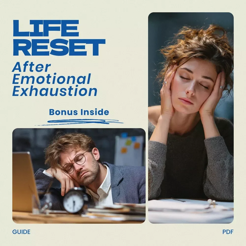 A Practical Guide to Life Reset After Emotional Exhaustion, Self-Care Reset Workbook, Burnout Recovery Digital Guide, Personal Growth Download, Etsy Printable