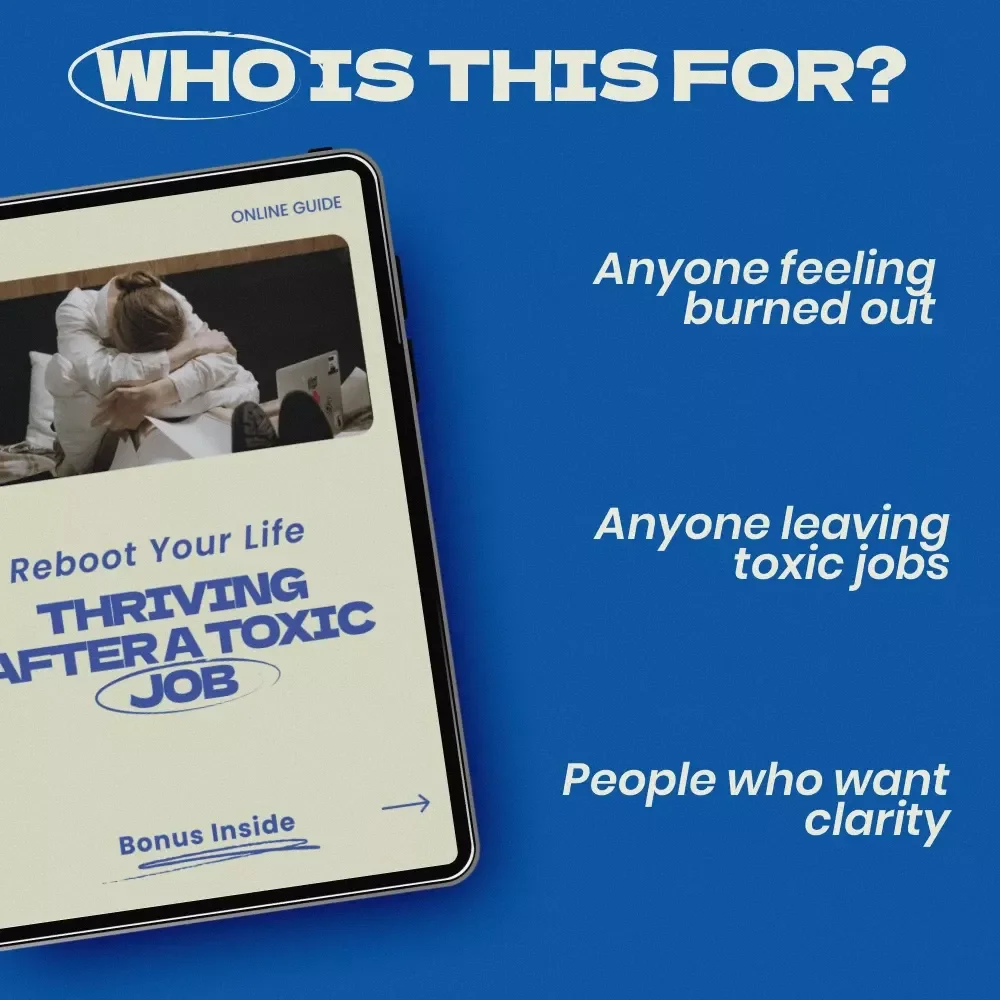 Reboot Your Life: Thriving After a Toxic Job | life reset after toxic job Guide | Etsy Digital Download for Career Healing, Burnout Recovery & Fresh Start