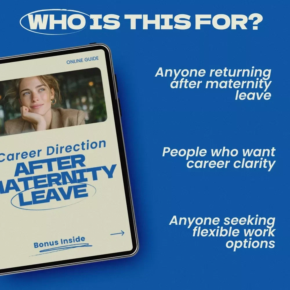 Career Direction After Maternity Leave Checklist – Printable Guide for Finding Career Direction After Maternity Leave, Career Planning Tool for Moms Returning to Work, Work-Life Balance & Career Reset