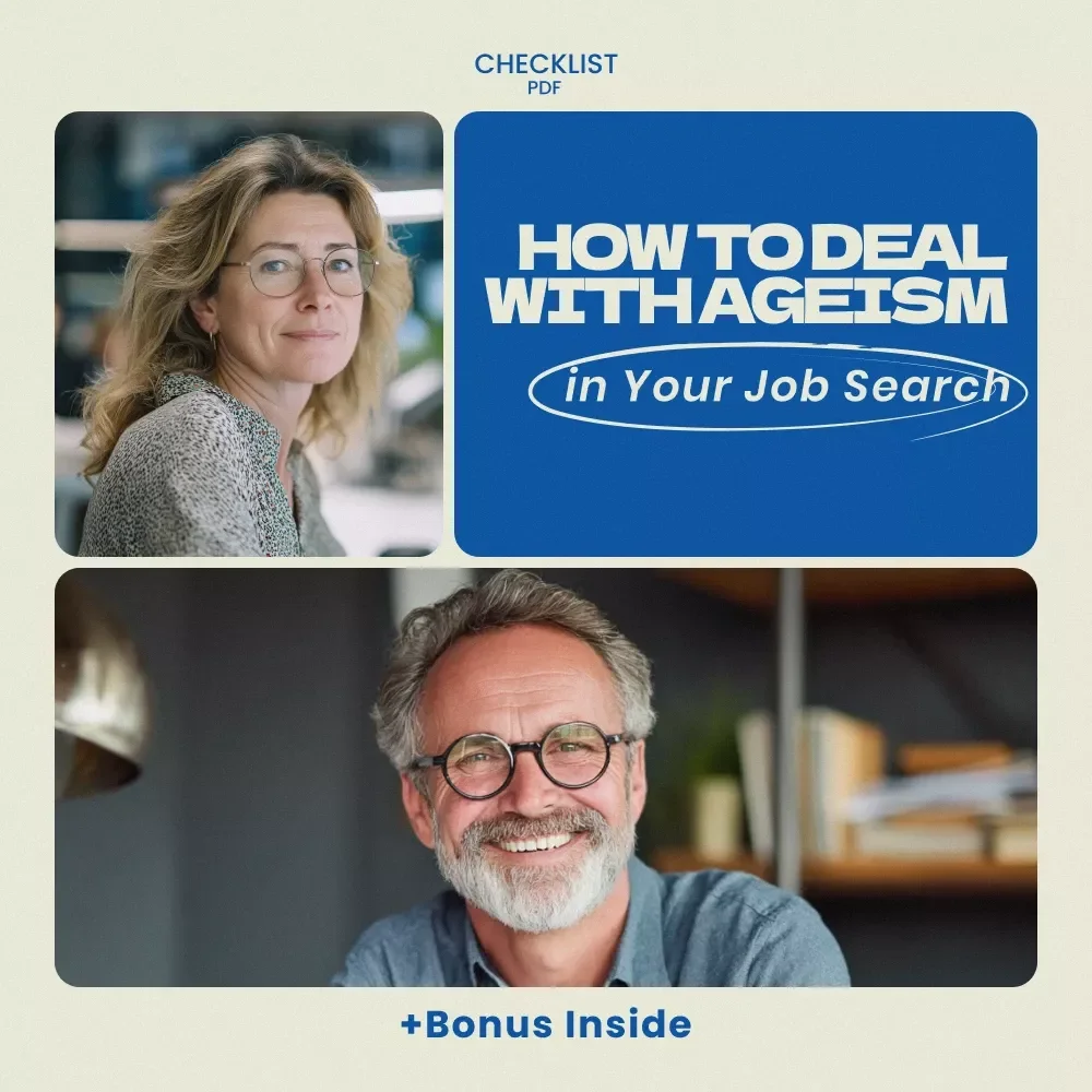 Checklist: How to Deal With Ageism in Your Job Search | Career Confidence Digital Download, Job Search Checklist, Professional Reinvention Guide