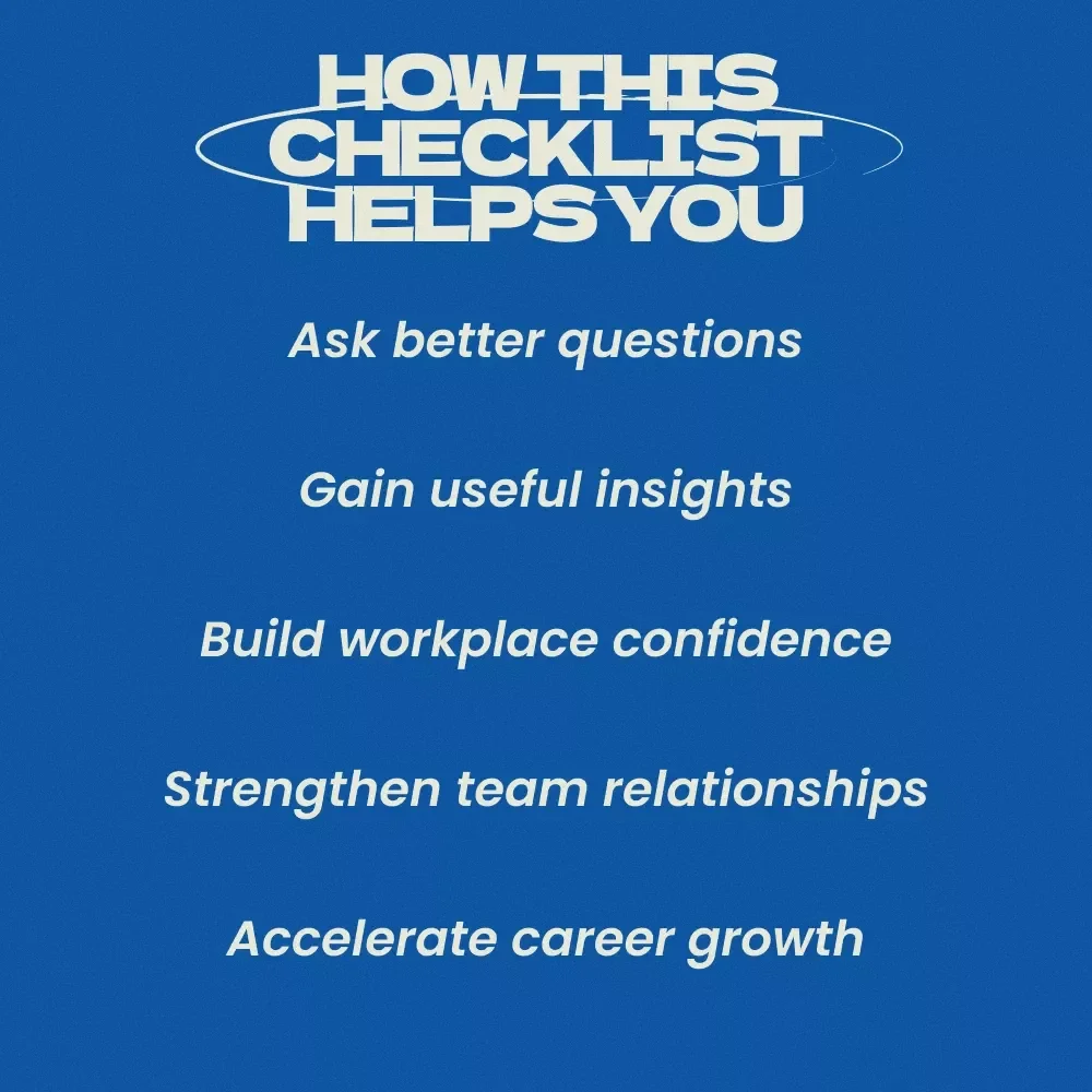 Your Fun Checklist for Asking Feedback in a New Role – Practical Guide on how to ask for feedback in a new role | Career Growth Digital Download