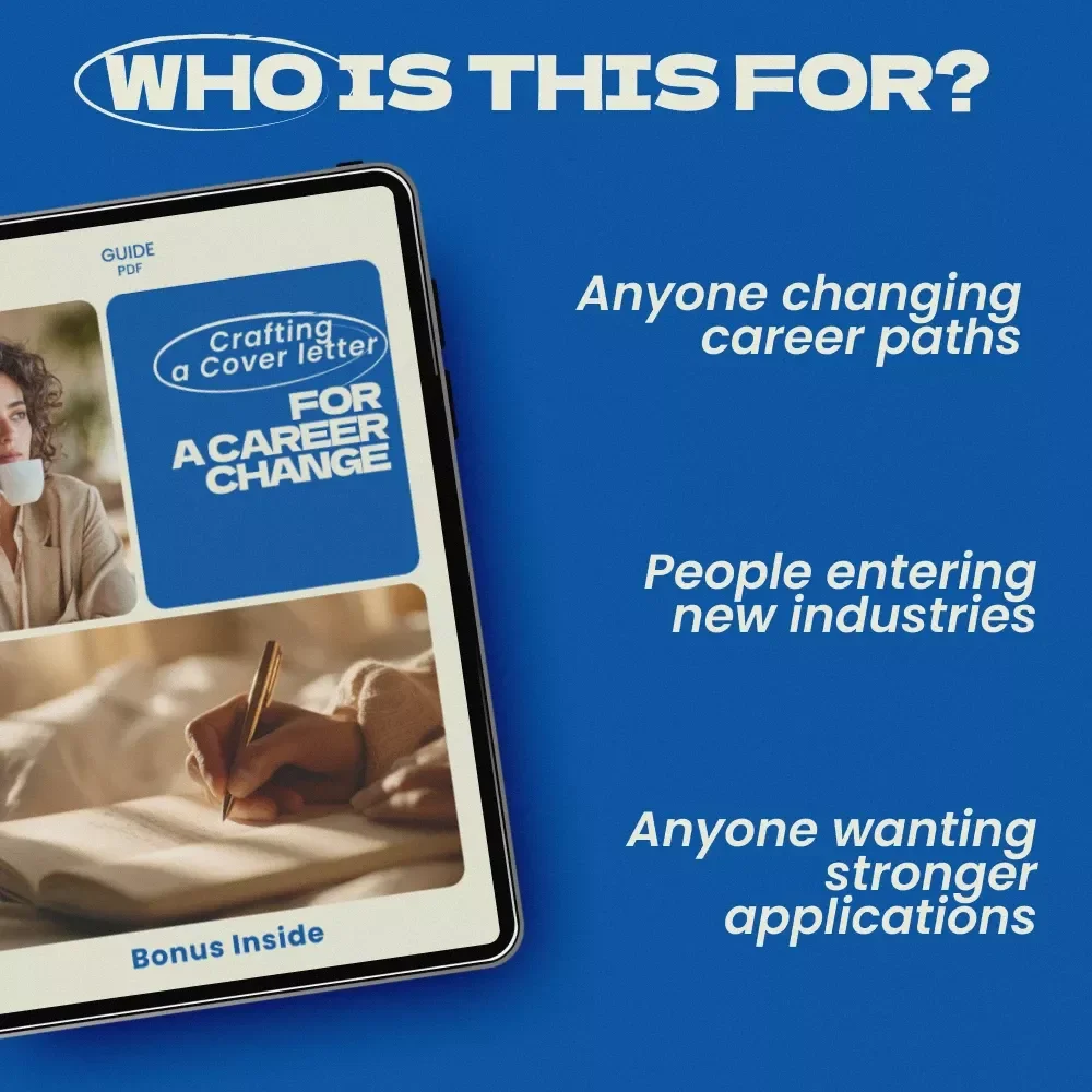 Crafting a Cover Letter for a Career Change Guide – How to Write a Cover Letter When Changing Careers, Career Switch Resume Companion, Job Transition Toolkit