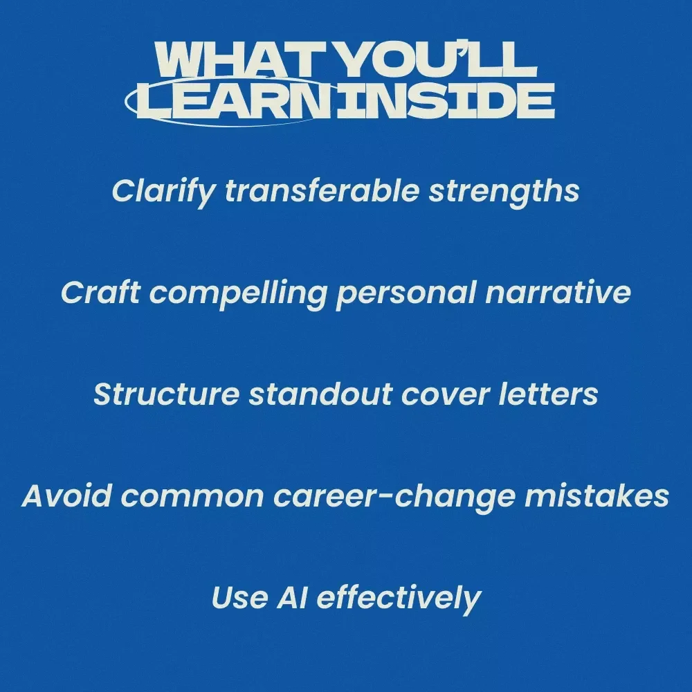 Crafting a Cover Letter for a Career Change Guide – How to Write a Cover Letter When Changing Careers, Career Switch Resume Companion, Job Transition Toolkit