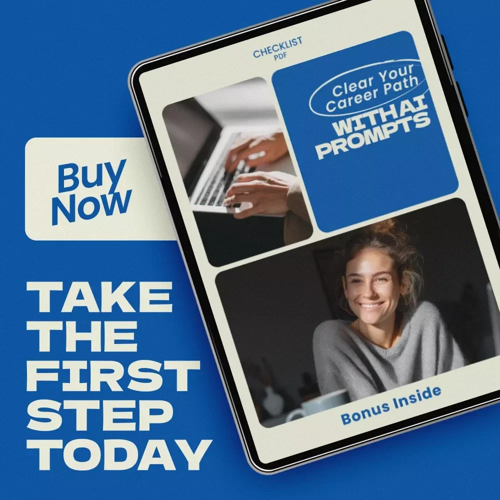 Clear Your Career Path With AI Prompts Checklist, ai prompts for career clarity, Career Change Guide, Professional Growth Planner, Digital Download