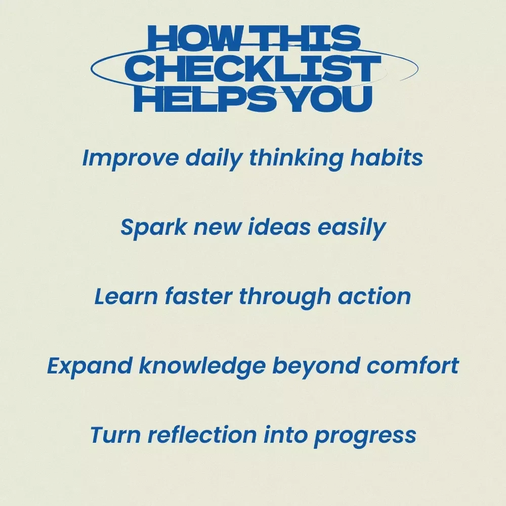 Checklist: How to Stay Curious and Keep Growing – Personal Growth Checklist, Lifelong Learning Guide, Self Development Printable, Mindset & Curiosity Builder