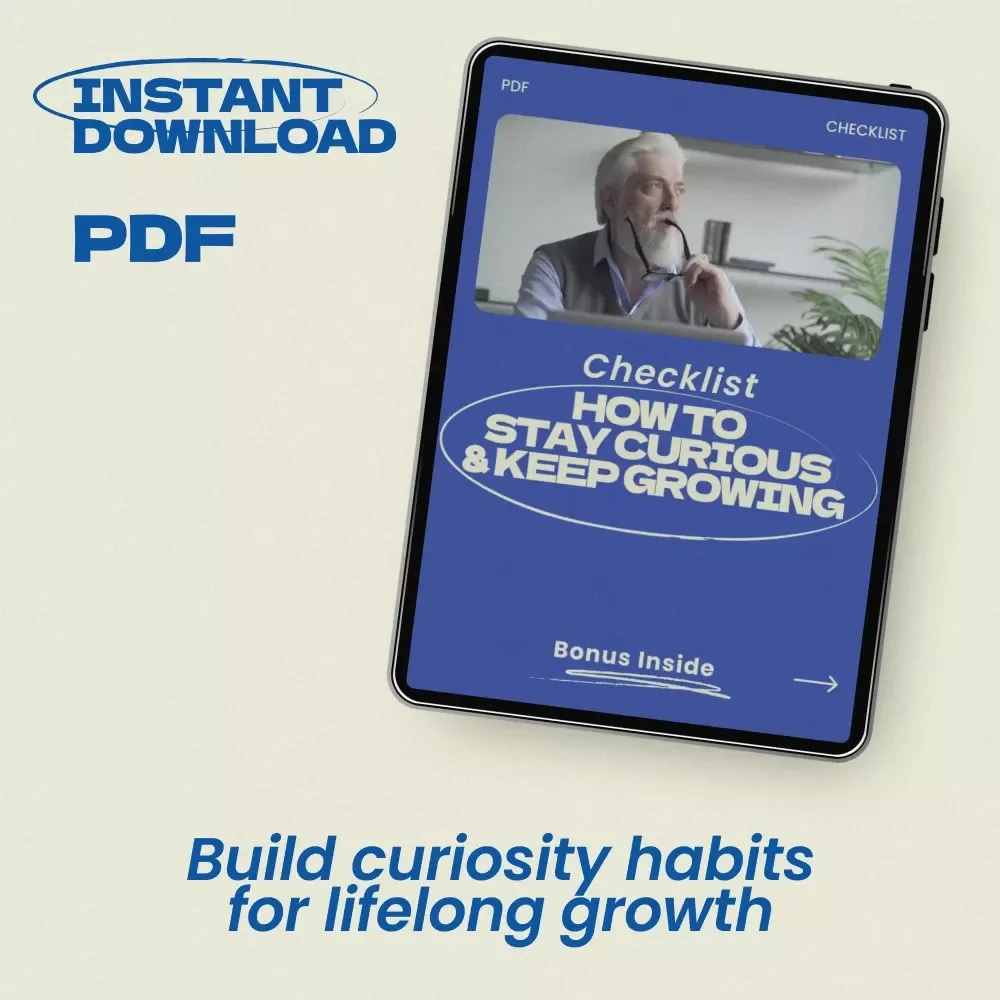Checklist: How to Stay Curious and Keep Growing – Personal Growth Checklist, Lifelong Learning Guide, Self Development Printable, Mindset & Curiosity Builder