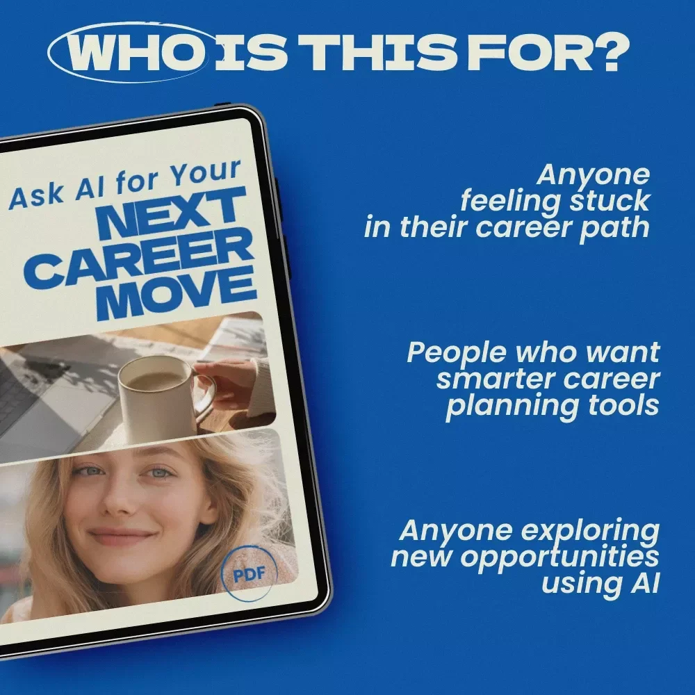 Ask AI for Your Next Career Move – AI Career Direction Checklist, ai career direction suggestions from chatgpt, Career Planning Digital Download, ChatGPT Career Guide
