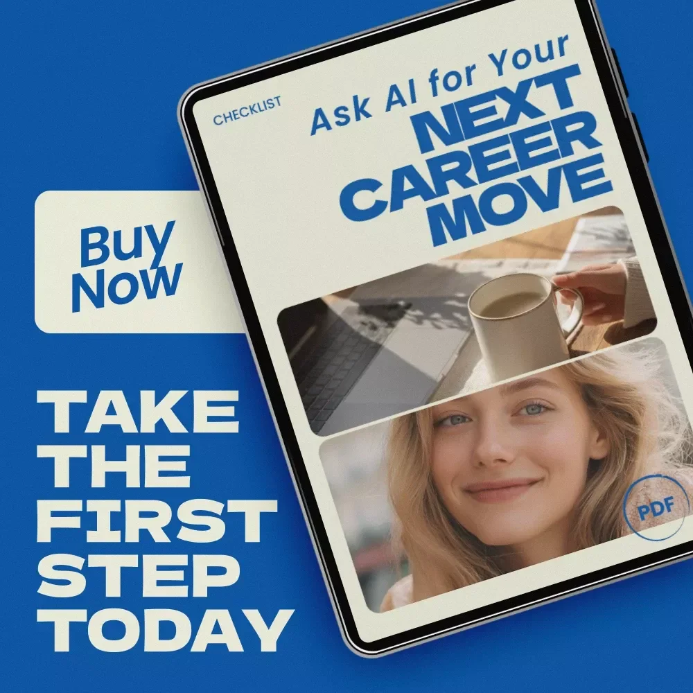 Ask AI for Your Next Career Move – AI Career Direction Checklist, ai career direction suggestions from chatgpt, Career Planning Digital Download, ChatGPT Career Guide