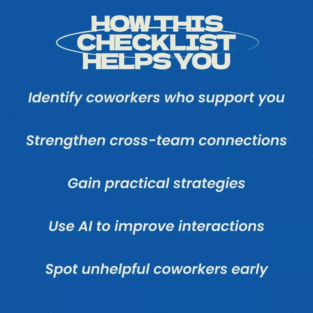 Finding Allies at Work Checklist – How to Find Allies at Work, Build Workplace Connections, and Strengthen Professional Relationships