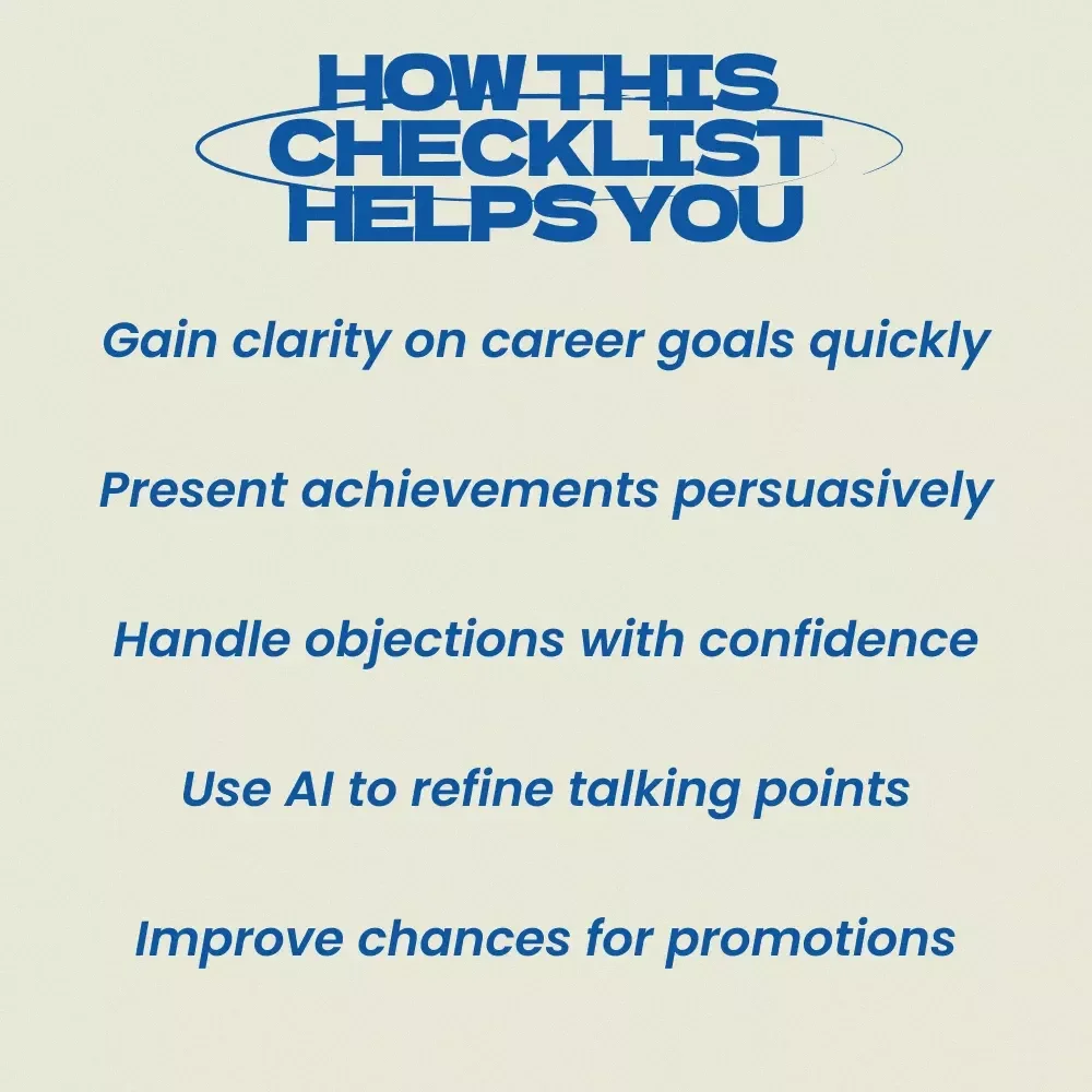How to Ask for What You Want in a Review – Step-by-Step Checklist for Career Success | How to Ask for What You Want in a Review Digital Download