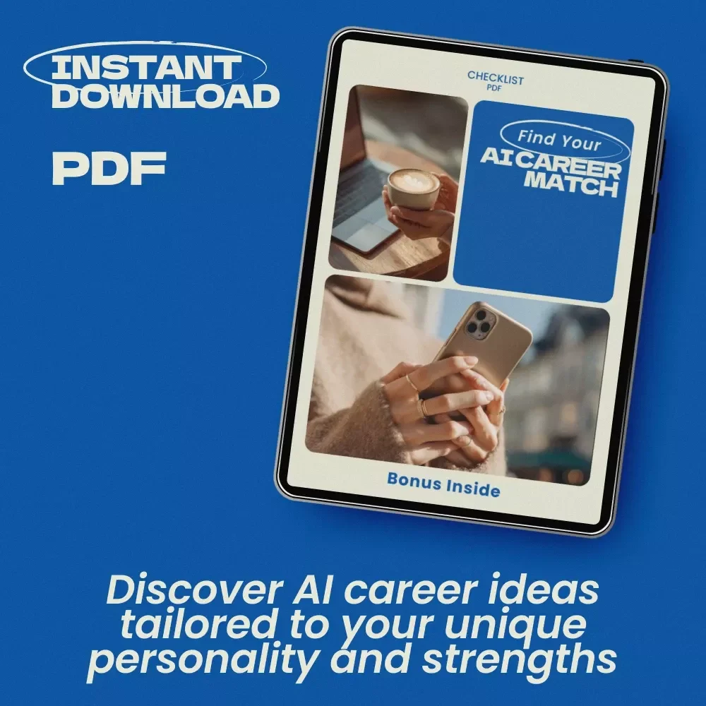 Find Your AI Career Match - Discover AI Career Ideas Based on Your Personality | Digital Download Checklist