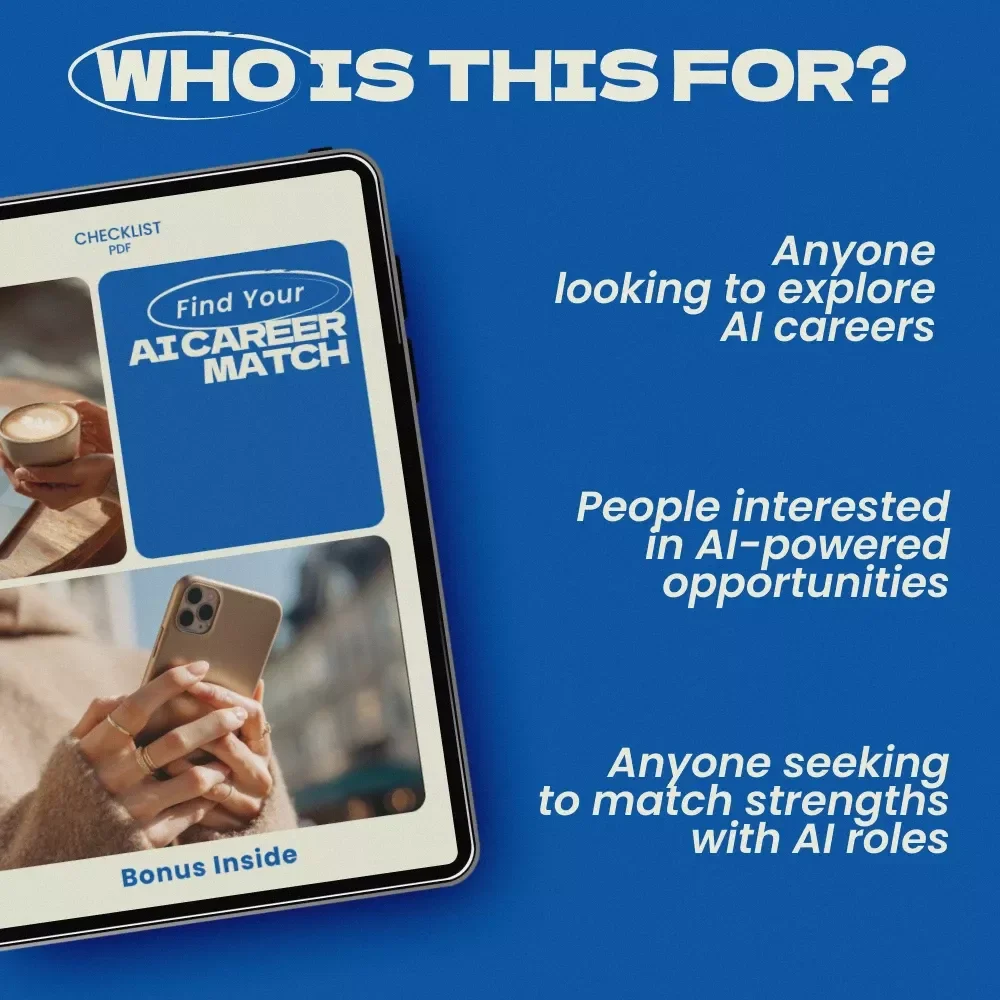 Find Your AI Career Match - Discover AI Career Ideas Based on Your Personality | Digital Download Checklist