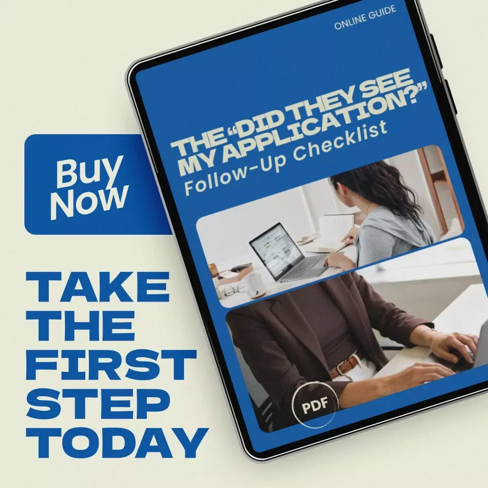 The “Did They See My Application?” Follow-Up Checklist – Job Application Follow-Up Guide | How Long to Wait After Applying for a Job | Career Strategy Digital Download