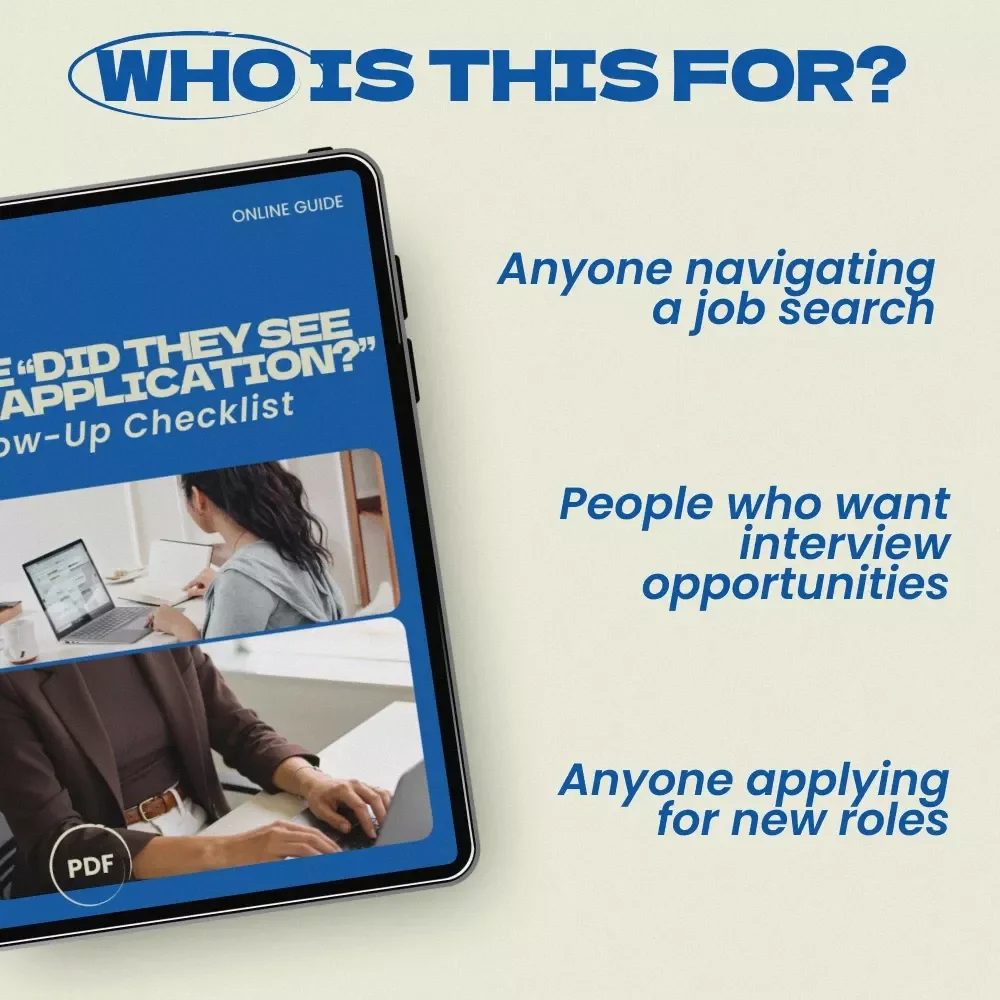 The “Did They See My Application?” Follow-Up Checklist – Job Application Follow-Up Guide | How Long to Wait After Applying for a Job | Career Strategy Digital Download