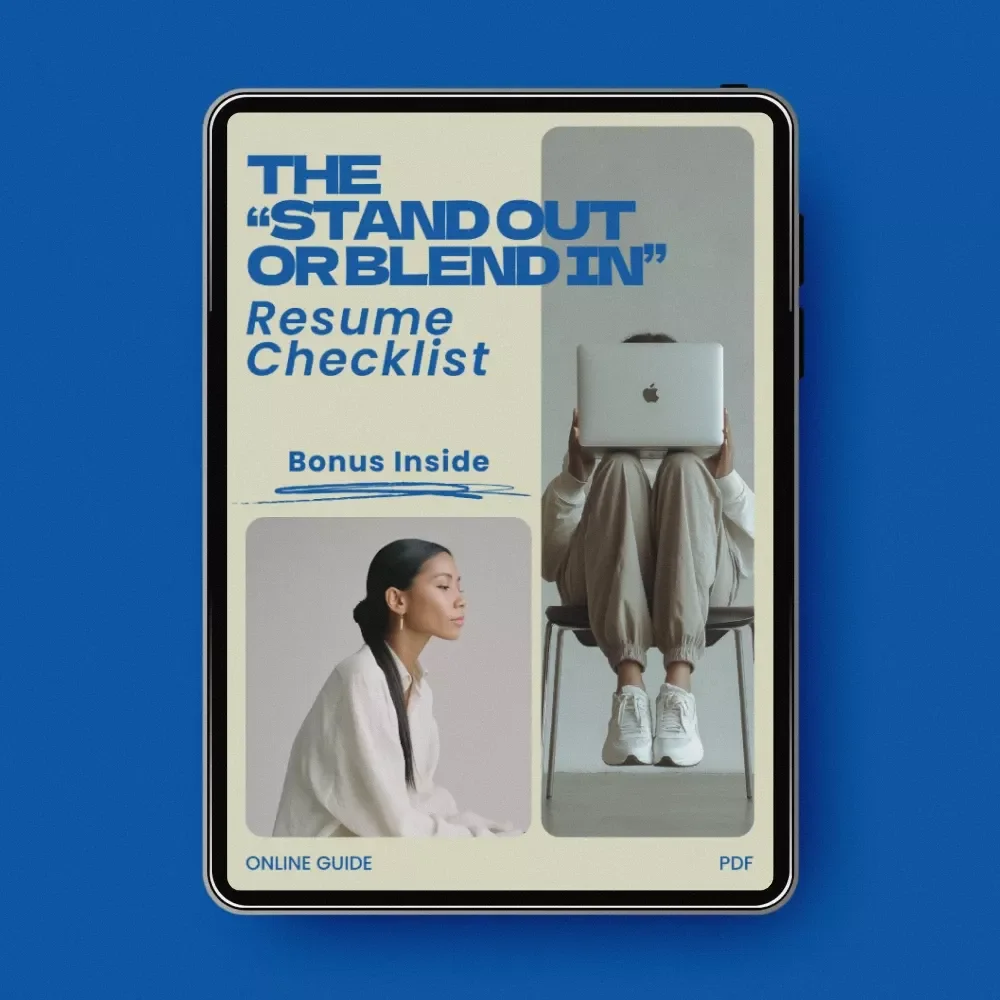 The “Stand Out or Blend In” Resume Checklist – Job Seeker Guide for How to Stand Out When Every Resume Looks the Same | ATS-Friendly Resume Improvement Checklist | Digital Download Career Tool