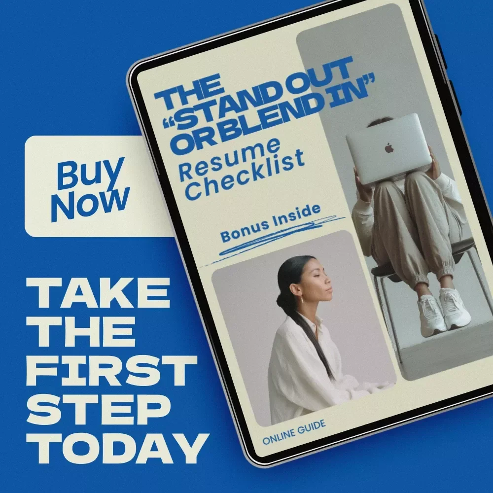 The “Stand Out or Blend In” Resume Checklist – Job Seeker Guide for How to Stand Out When Every Resume Looks the Same | ATS-Friendly Resume Improvement Checklist | Digital Download Career Tool