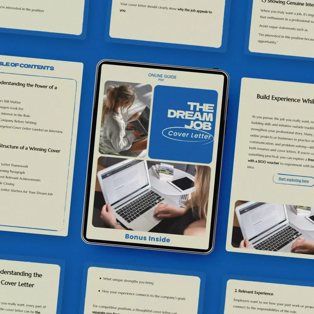 The Dream Job Cover Letter – Guide on How to Write a Cover Letter for a Job You Really Want | AI Prompts, Winning Structure, and Interview-Landing Strategies