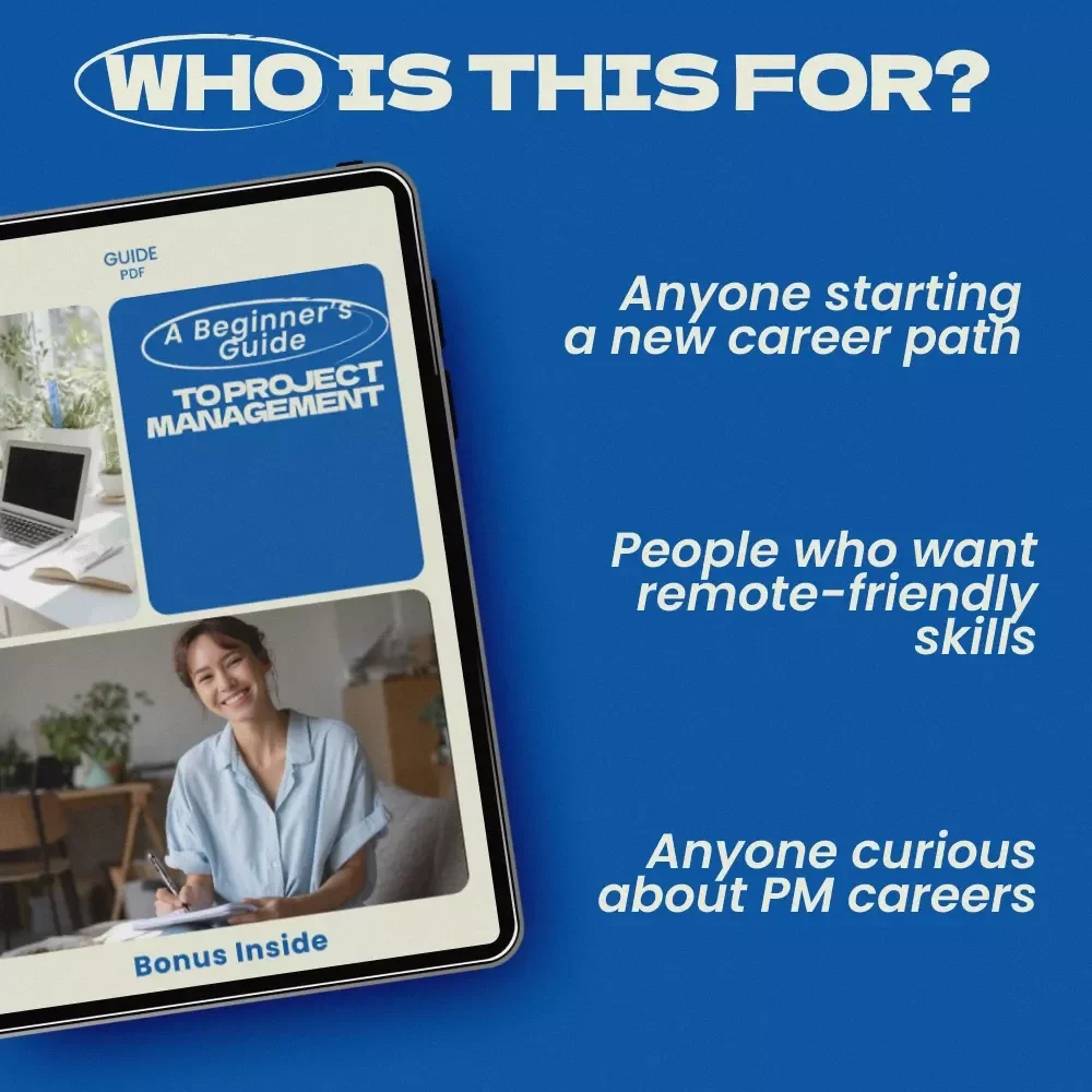 A Beginner’s Guide to Project Management | How to Become a Project Manager with No Experience | Digital Download Career Guide & PM Starter Kit