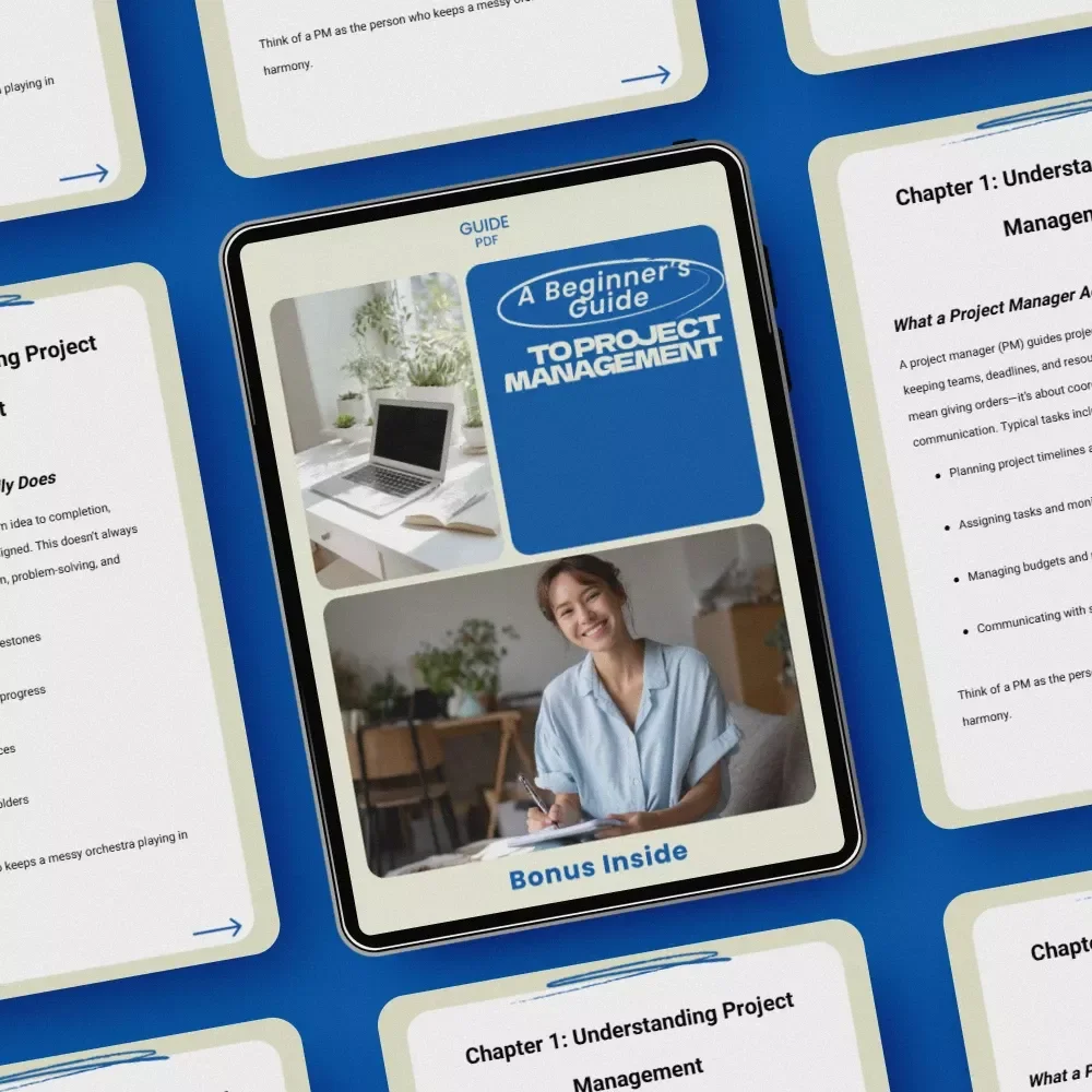 A Beginner’s Guide to Project Management | How to Become a Project Manager with No Experience | Digital Download Career Guide & PM Starter Kit