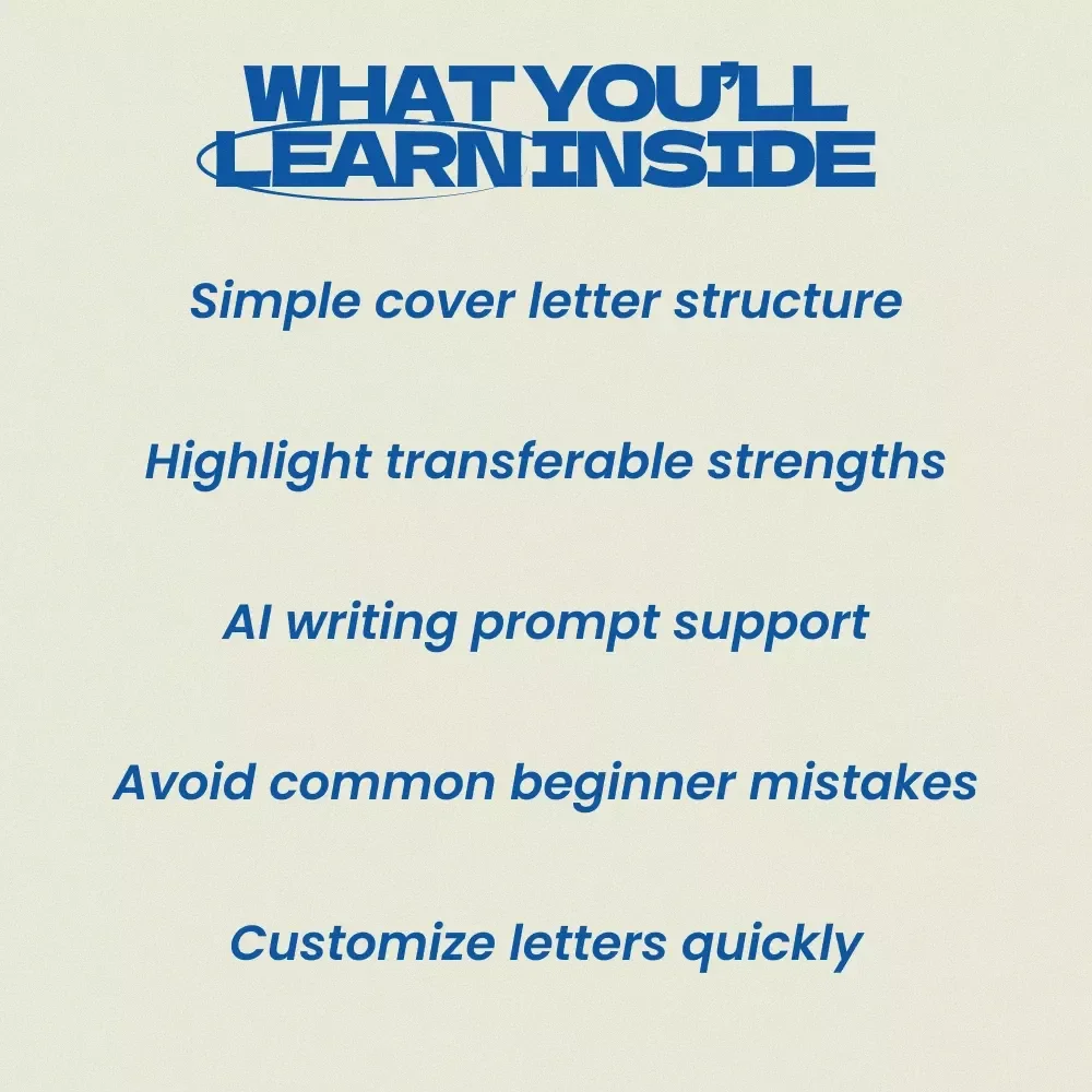 How to Write a Cover Letter When You Have No Experience – Beginner Job Seeker Guide, Entry-Level Cover Letter Writing Guide, AI Prompts & Checklist for First Job Applications