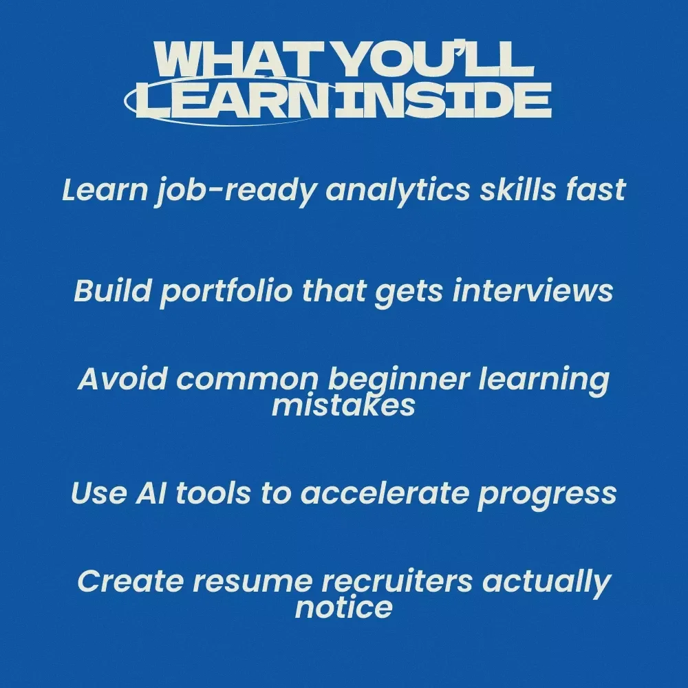 How to Land a Data Analytics Job Without a Degree – Complete Step-by-Step Guide on how to get a job in data analytics without a degree, Career Change Blueprint, Beginner-Friendly Digital Download