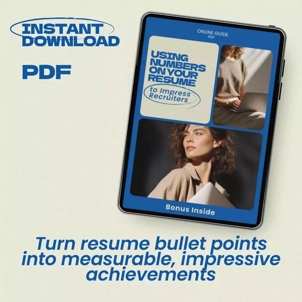Using Numbers on Your Resume to Impress Recruiters – Resume Metrics Checklist, Job Application Guide, How to Use Numbers on Your Resume, Quantified Achievements Resume Tips