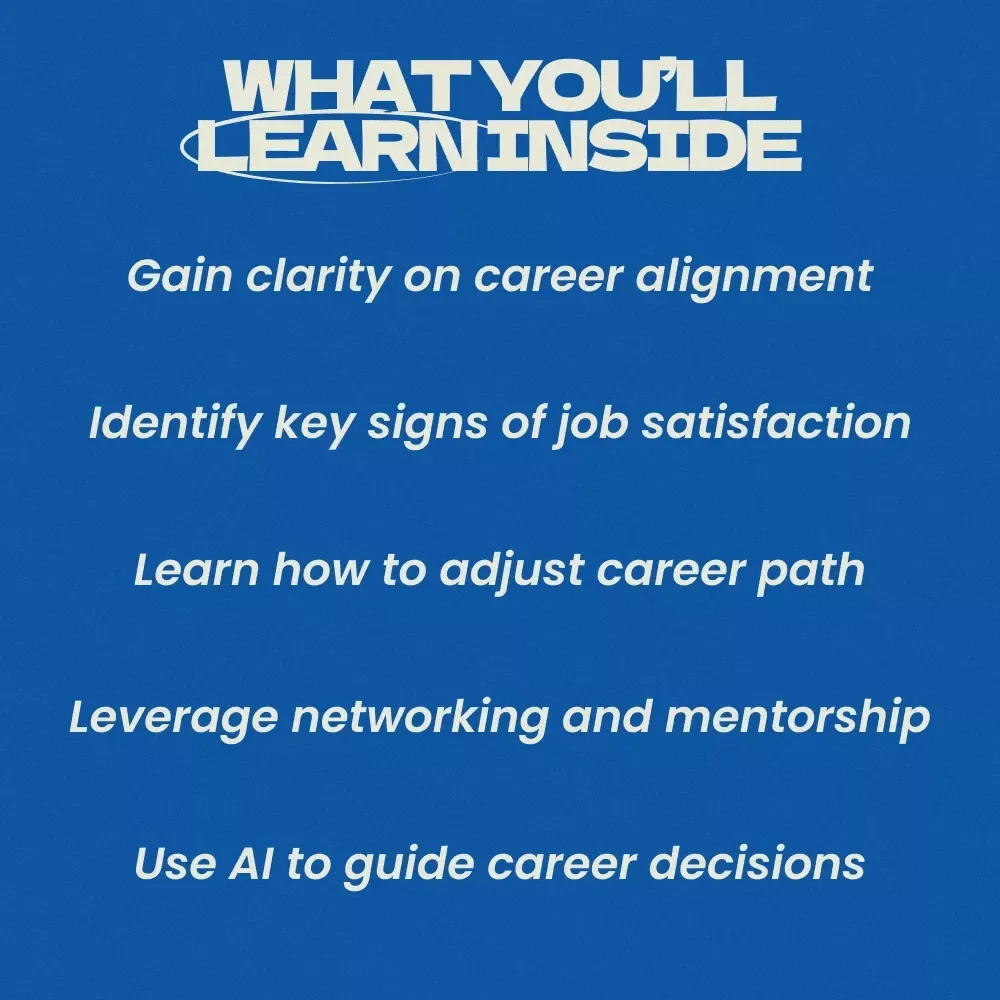 Signs You Are in the Right Career Guide - Know If You’re on the Right Career Track with This Downloadable eBook