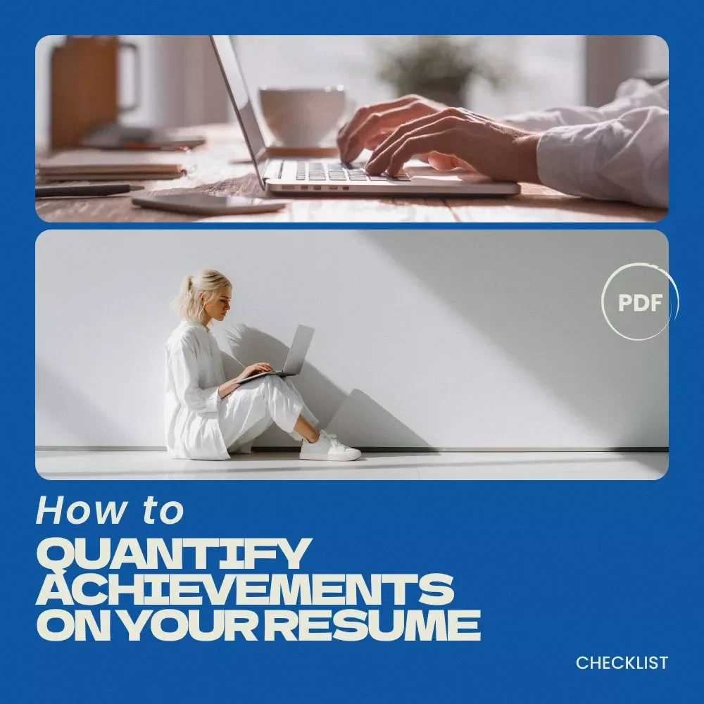 How to Quantify Achievements on Your Resume – Resume Results Checklist, Career Growth Tool, Job Application Guide, ATS-Friendly Resume Writing Resource, Digital Download for Learning how to quantify achievements on a resume