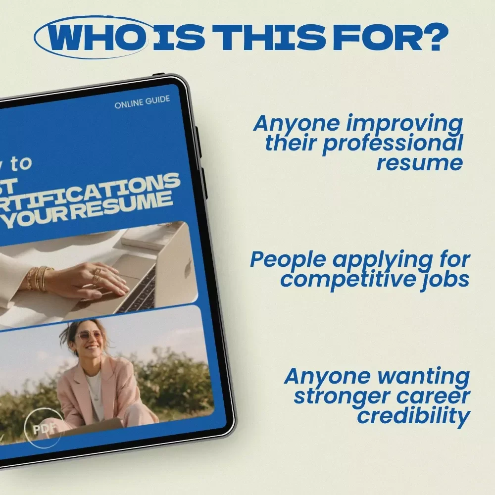 How to List Certifications on Your Resume – Resume Checklist Guide for Job Seekers | Professional Career Tool for How to List Certifications on a Resume