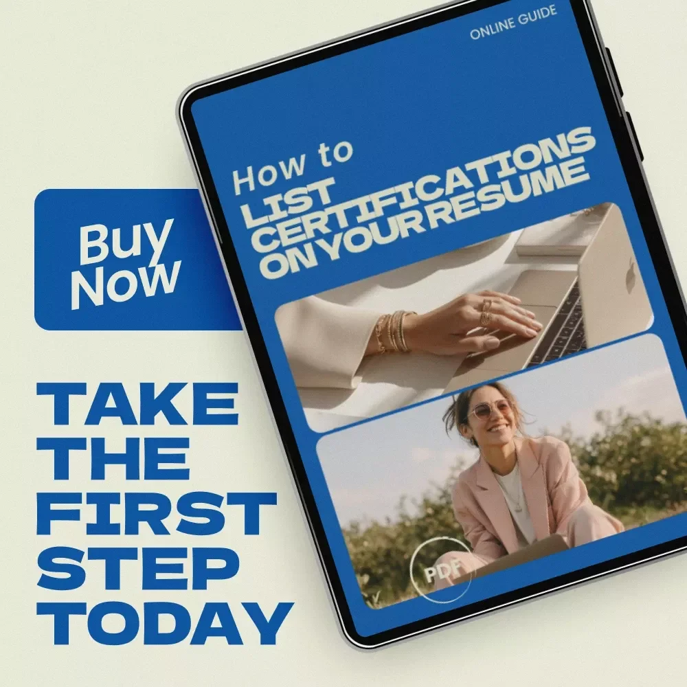 How to List Certifications on Your Resume – Resume Checklist Guide for Job Seekers | Professional Career Tool for How to List Certifications on a Resume