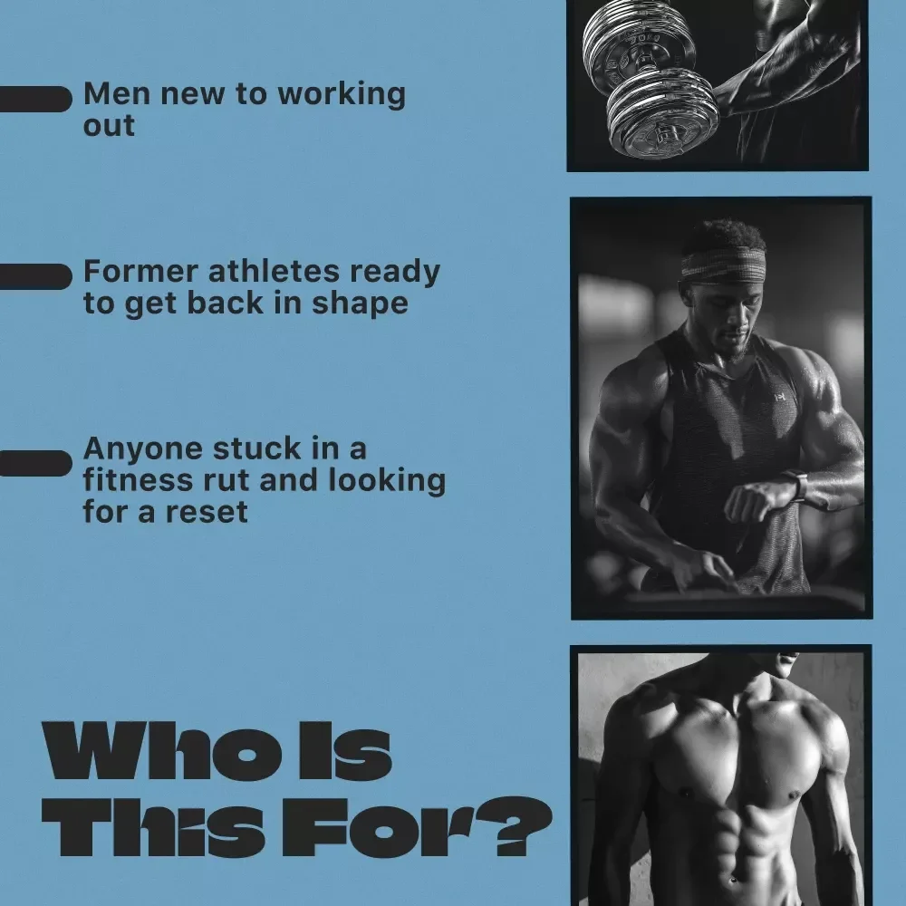 Built for Strength: No-Nonsense Guide to a Powerful Men’s Workout Routine | Digital Download | Workout Routine for Men | Strength Training Guide