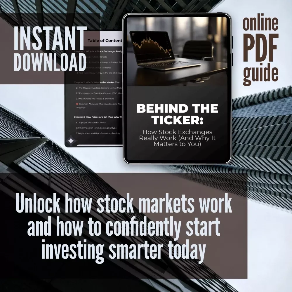 Behind the Ticker: How Stock Exchanges Really Work (And Why It Matters to You) – Digital Guide for Beginners, Students & Curious Investors | Learn How Do Stock Exchanges Work