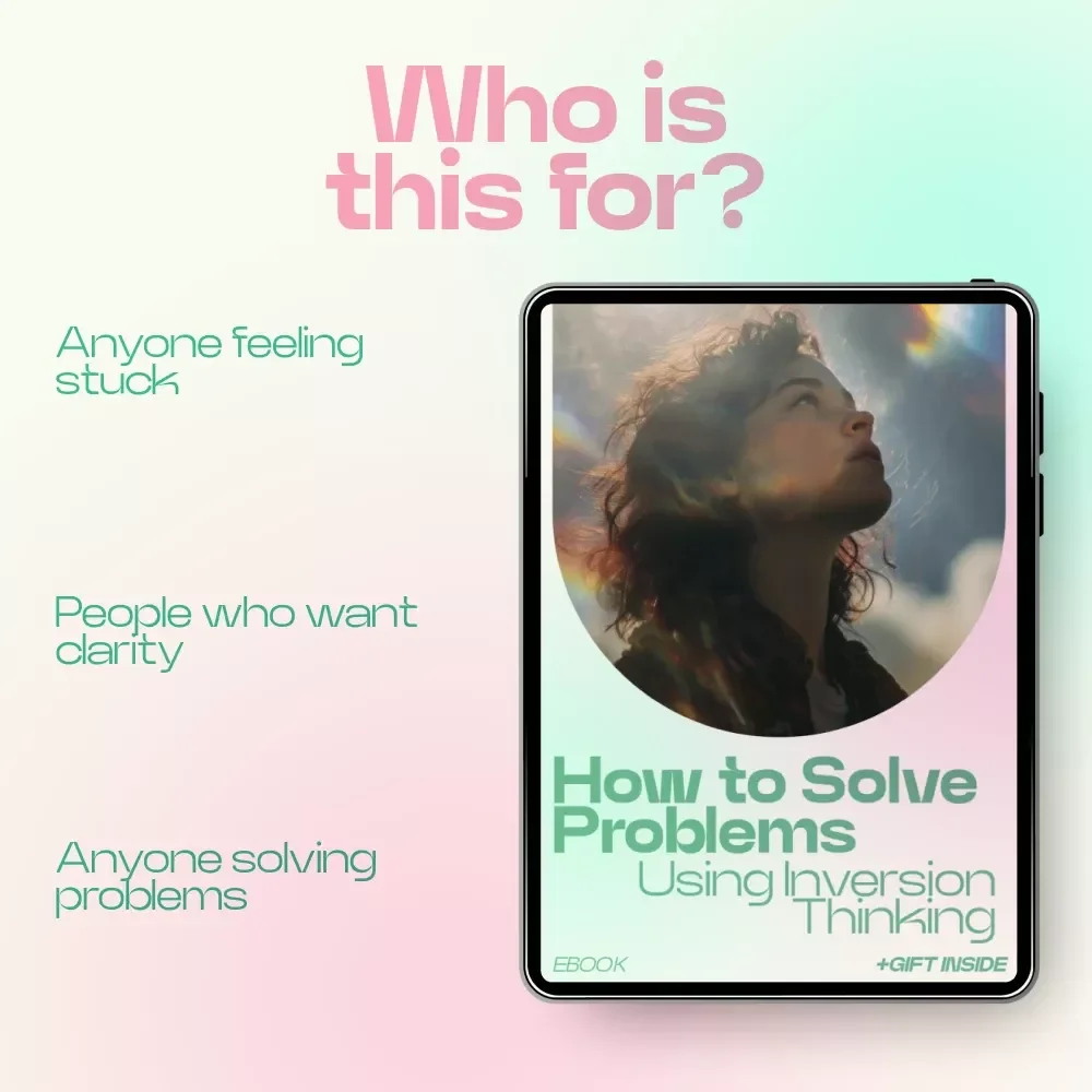 How to Solve Problems Using Inversion Thinking | How to Solve Problems Backwards with Inversion Thinking eBook | Reverse Thinking Guide for Better Decisions & Smarter Strategies